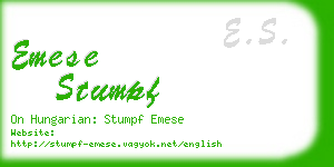 emese stumpf business card